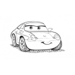 Dibujo para colorear Pintar carro azul