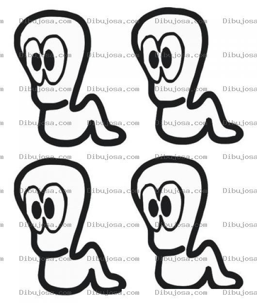 Dibujo para colorear Dibujo De Gusanitos Para Pintar Y Colorear