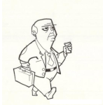 Dibujo para colorear Viejito Vendedor Para Pintar Y Colorear Empleado De La Tercer Edad