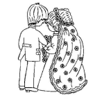 Dibujo para colorear Boda De Preciousmoments Para Colorear