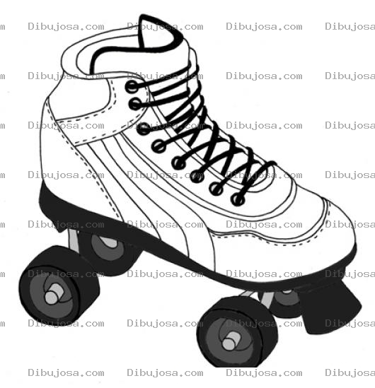 Dibujo para colorear Dibujo De Un Patin Para Colorear