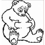 Dibujo para colorear Lonjas De Oso Para Pintar Y Colorear Dibujo De Osito Gordito