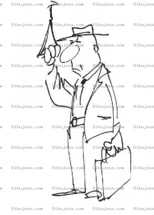 Dibujo para colorear Vendedor En El Metro Subway Para Pintar Y Colorear Ejecutivo En El Trasnmetro