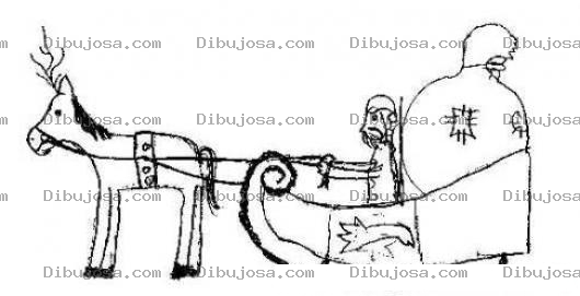 Dibujo para colorear Santa Claus Pobre Para Pintar Y Colorear Al Santaclaus De Los Pobres Con El Saco Remendado