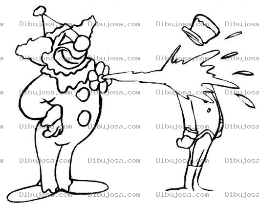 Dibujo para colorear Payaso Bromista Para Colorear
