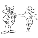 Dibujo para colorear Payaso Bromista Para Colorear