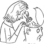Dibujo para colorear Descerebrado Dibujo De Hombre Sin Cerebro Para Pintar Y Colorear