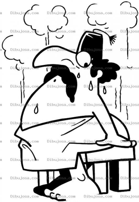 Dibujo para colorear Sauna Para Hombres Dibujo De Gordo En Sauna Tamascali Para Pintar Y Colorear