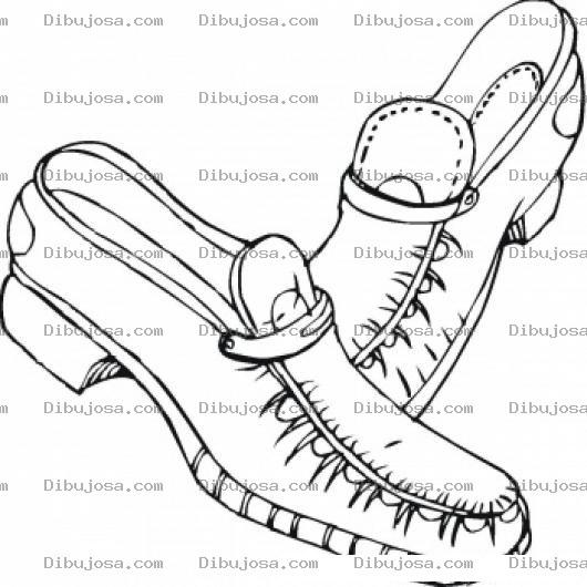 Dibujo para colorear Colorear Mocasines de Hombre