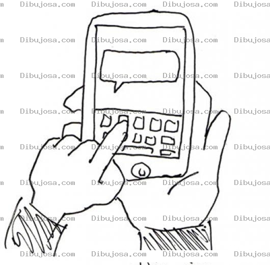 Dibujo para colorear Dibujo De Celular Con Teclado Qwerty Para Pintar Y Colorear Telefono Blackberry