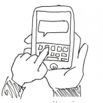 Dibujo para colorear Dibujo De Celular Con Teclado Qwerty Para Pintar Y Colorear Telefono Blackberry