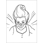 Dibujo para colorear Hada Madrina Malvada De Shreck Para Colorear