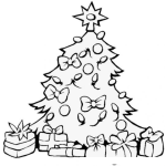 Dibujo para colorear Dibujo De Arbolito De Navidad Con Regalos Para Pintar Y Colorear Arbol De Navidad Con Regalitos