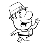 Dibujo para colorear Dibujo De Enano Irlandes Para Pintar Y Colorear Irlandesito