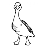 Dibujo para colorear Dibujo De Patito Amigable Para Pintar Y Colorear