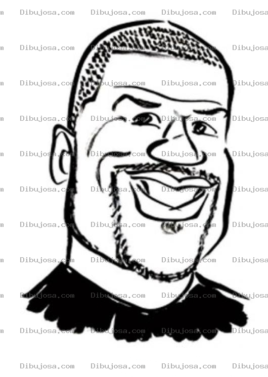 Dibujo para colorear Dibujo De Hombre Dominicano De 40 Anos Para Pintar Y Colorear