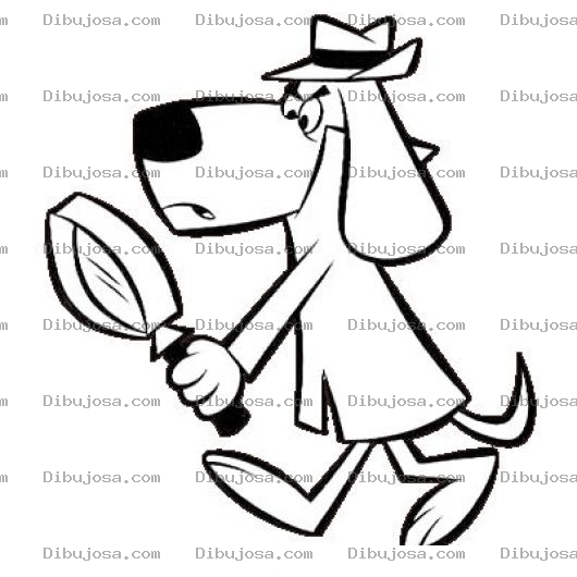 Dibujo para colorear Perro Inspector Para Colorear Dibujo De Perro Espia