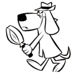 Dibujo para colorear Perro Inspector Para Colorear Dibujo De Perro Espia