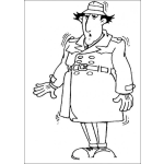 Dibujo para colorear Colorear Al Inspector Gadget con Alzeimer