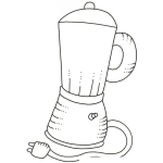 Dibujo para colorear Colorear Licuadora