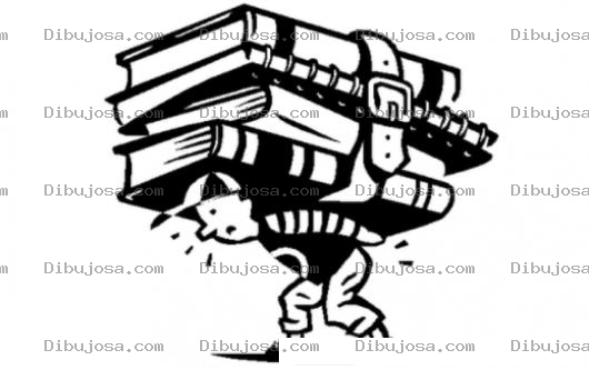 Dibujo para colorear Carga Estudiantil Para Colorear