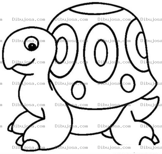 Dibujo para colorear Colorear Tortuguita