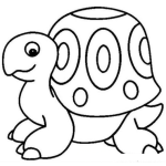 Dibujo para colorear Colorear Tortuguita