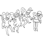 Dibujo para colorear Dibujo De Duendes Y Hadas Para Pintar Y Colorear