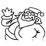 Dibujo para colorear Dibujo De Santaclos Gordito Para Pintar Y Colorear Viejo Pascuero Guaton