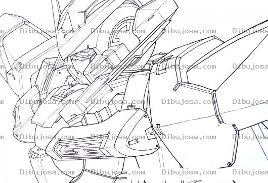 Dibujo para colorear colorear gundam, star wars