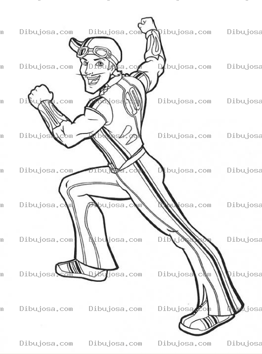 Dibujo para colorear Dibujo De Sportacus Para Pintar Y Colorear