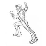 Dibujo para colorear Dibujo De Sportacus Para Pintar Y Colorear