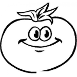 Dibujo para colorear Colorear Tomate