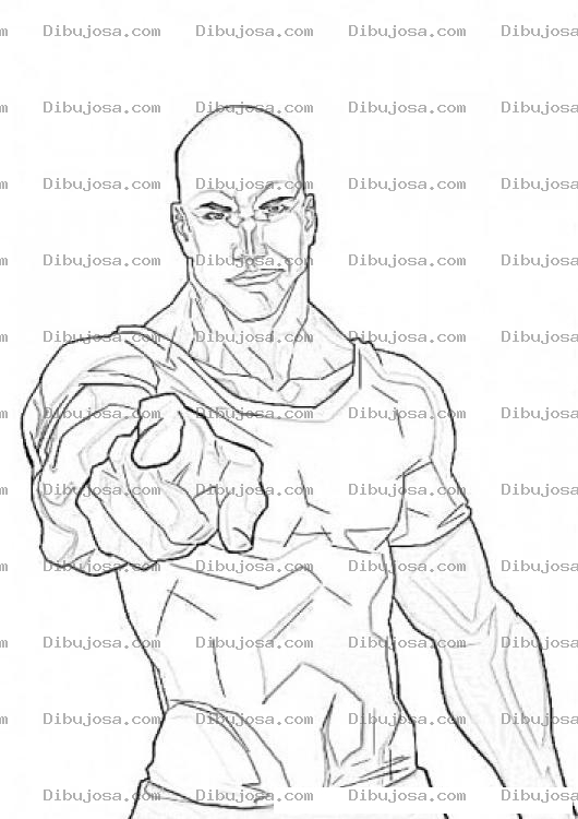 Dibujo para colorear Dibujo De Calvo Musculoso Para Pintar Y Colorear