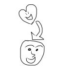 Dibujo para colorear Proveebios 15 13 El Corazon Alegre Hermosea El Rostro