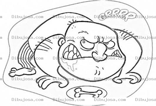 Dibujo para colorear Dibujo De Hombre Egoista Para Pintar Y Colorear Hombre Perro
