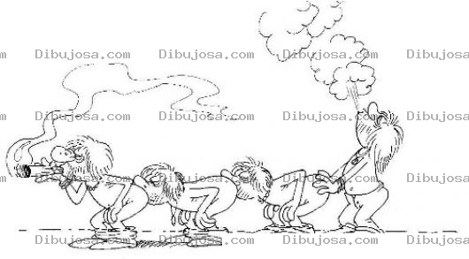 Dibujo para colorear Fumadores En Serie Para Colorear