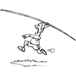 Dibujo para colorear Jabalinista Para Colorear Tiro De Jablina