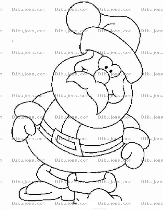 Dibujo para colorear Dibujo De Santaclaus Desorientado En Enero Para Pintar Y Colorear