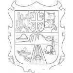 Dibujo para colorear Escudo De Tamaulipas Para Pintar Y Colorear