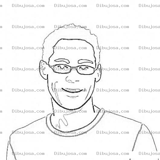 Dibujo para colorear Chico Sonriente Dibujo De Un Muchacho Sonriendo Para Pintar Y Colorear La Risa De Un Chavo