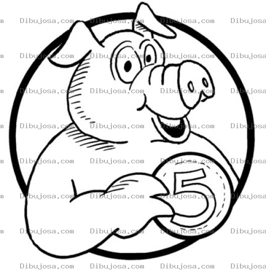 Dibujo para colorear Cochito Ahorrador Para Pintar Y Colorear