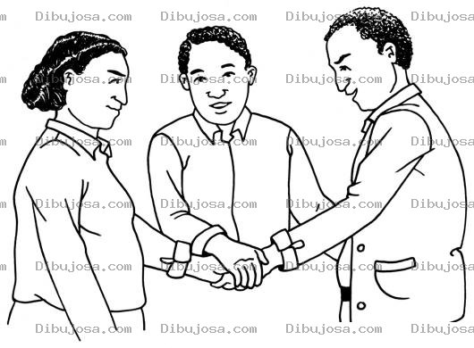 Dibujo para colorear Tregua De 3 Amigos Para Colorear