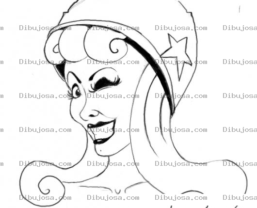 Dibujo para colorear Dibujo De Chica Con Casco Para Colorear
