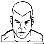 Dibujo para colorear Titoortiz Dibujo De Tito Ortiz Peleador De Mma Para Pintar Y Colorear