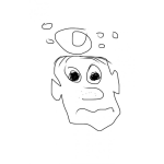 Dibujo para colorear Cara De Borracho Para Colorear