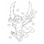 Dibujo para colorear Colorear Cupido