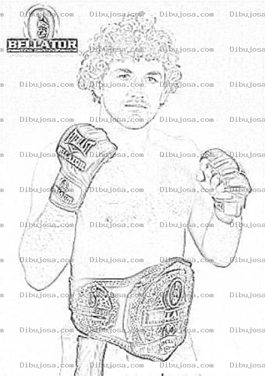 Dibujo para colorear Benaskren Coloring Page Dibujo De Ben Askren Para Pintar Y Colorear Campeon De Bellator