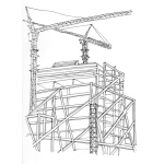 Dibujo para colorear Dibujo De La Construccion De Un Edificio Para Pintar Y Colorear