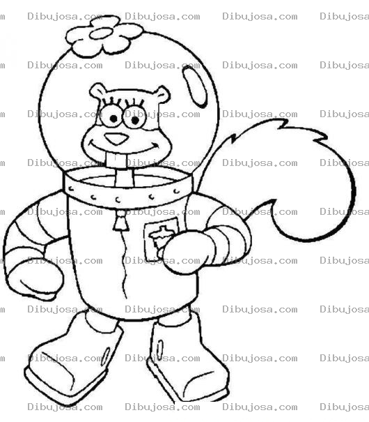 Dibujo para colorear Colorear Astronauta de Happy Tree Friends